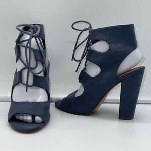 JustFab Lizette Strappy Chunky Heel Sandals